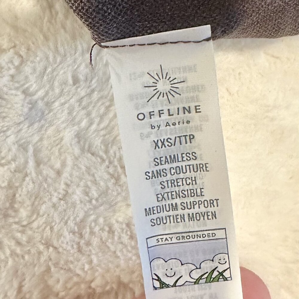 NWT Offline by Aerie Ribbed Seamless Sports Bra - Size: XXS - Picture 4 of 9